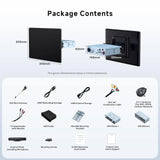 12.95" QLED AI Android Single Din & Double Din Car Stereo,AdjustableFloating Screen, 8G+128G in-Dash Navigation,4G LTE, Wireless CP&AA, Dual Bluetooth, 36B-EQ, 7.1.2 Ch Audio, HDMI Input, X10G129E