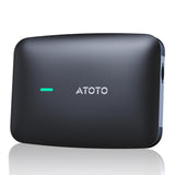 ATOTO CB4B Wireless CarPlay Adapter – Dual WLAN, Dual Bluetooth, 128GB TF-Karte, 4GB+32GB, Plug & Play Android AI Box mit KI-DriveChat, Netflix/YouTube, Schwarz