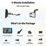 ATOTO P8 GPS Pour Voiture 7" - Android Auto/CarPlay Sans Fil, Double Caméra 1080P, WDR, Variateur Auto, Charge Rapide