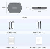 ATOTO AD1 ワイヤレスアダプター、HDMI搭載 2イン1アップグレードドングル、有線CarPlay車用、プラグ＆プレイ、HDMIマルチメディアハブ (TVボックス/ゲームコンソール/DVD/ブルーレイ対応)、Bluetooth 5.2、OTAアップデート
