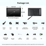 ATOTO P509SD 9″ QLED Portable CarPlay Screen with 1080P Backup Camera & Remote Control, Wireless CarPlay & Android Auto, GPS Navigation, MirrorLink & AUX/FM Output