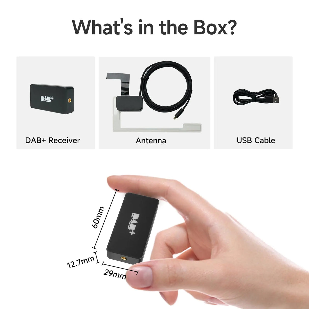 ATOTO AC-4475 USB DAB+ Digital Radio Receiver Dongle – Compatible with ATOTO A5, A6, and S8 Series Android Car Stereos