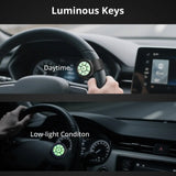 ATOTO AC-44F8 Universal Steering Wheel Remote Control with Custom Key Mapping & Luminous Buttons