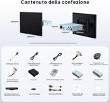 ATOTO X10G129E 12,9" Autoradio 1 Din con Schermo Flottante QLED, Navigatore Integrato, CarPlay & Android Auto Senza Fili, 8+128GB, 4G LTE, Doppio Telefono, Doppio Bluetooth, GPS Tracking e Assistente Vocale AI