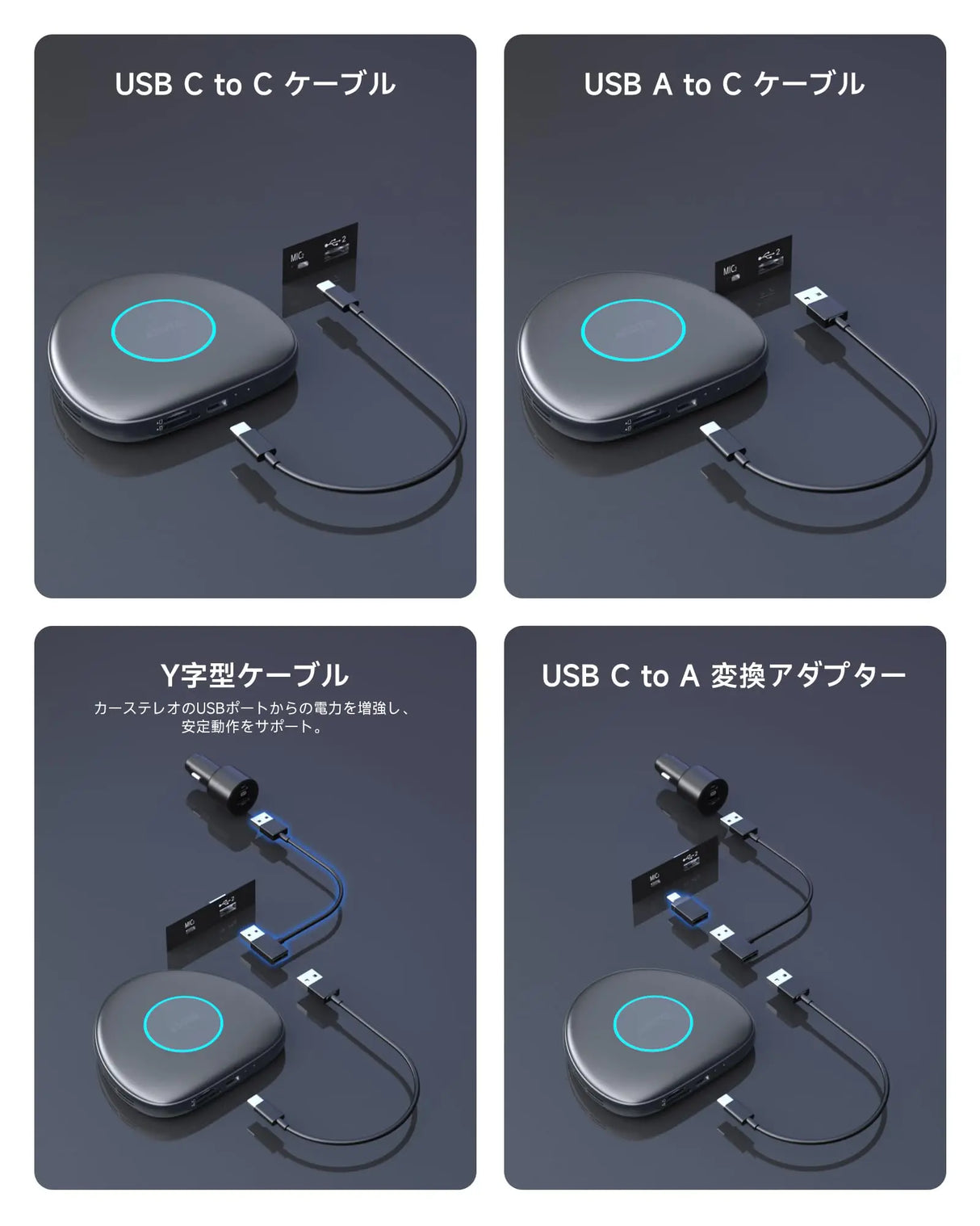 ATOTO CarWave CB6C カー用ワイヤレスアダプター CarPlay＆Android Aut