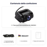 ATOTOEXCEL Telecamera Interna, Frontale (Montaggio Posteriore Abitacolo), AHD 1080p, 30fps, Visione Notturna Starlight, Grandangolo 135°, Reg. loop, Modo Parcheggio, Compat. solo Serie V10, AC-HN9CBV2
