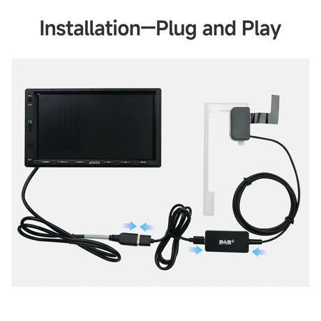 ATOTO AC-4475 USB DAB+ Digital Radio Receiver Dongle – Compatible with ATOTO A5, A6, and S8 Series Android Car Stereos