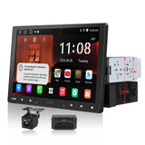 ATOTO A5LG110T 10.1" Android Single & Double Din Car Stereo with Backup Camera & OBD2 Scanner, 2G+32G Wireless CarPlay Android Auto Floating QLED Touchscreen Car Radio, LRV