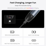 ATOTO AC-MICW2 Wireless Karaoke Microphone Kit – Dual Handheld Rechargeable Mics with Receiver, Low Latency, 49ft Range, 6H Playtime, Compatible with V10 Car Stereo