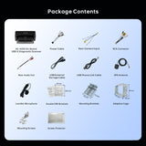 ATOTOEXCEL A6PF Android Double DIN Car Stereo, Wireless CarPlay&Android Auto, 8 Core 2G+32G Touchscreen Radio, WiFi/BT/USB Tethering, Dual BT, AI DriveChat, 36 band EQ, DSP, OBD2 Scanner, A6G209PF-S04