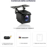 ATOTO AC-HN9RRV3 Cámara Trasera AHD 1080p, 134° Gran Angular, Visión Nocturna Starlight, IP67, Sensor G, Modo Aparcamiento, Grabación en Bucle, Solo Serie V10