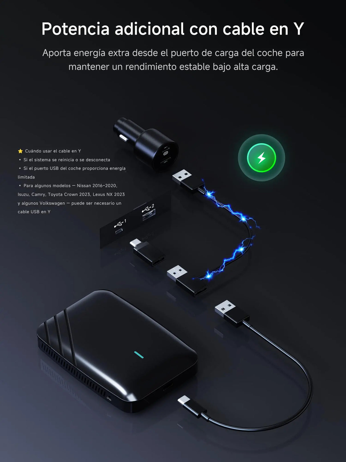 CB4A Adaptateur sans fil CarPlay 2 Go + 16 Go Magic Box