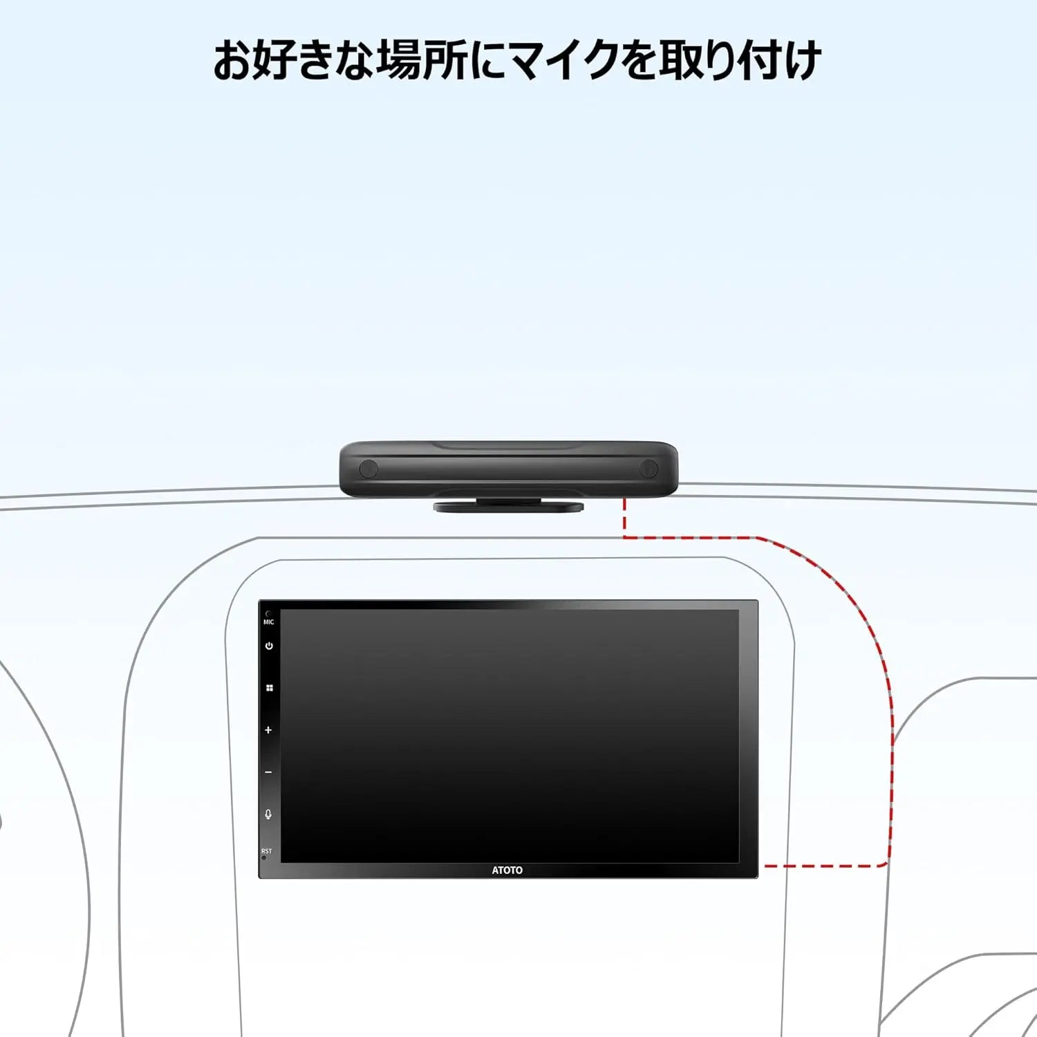 ATOTO インダッシュモニター AUX・マイク入力対応 ATOTO インダッシュモニター AUX・マイク入力対応 車 【公式通販】