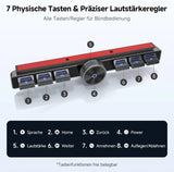 ATOTO AC-44F20 Kabellose Autoradio Fernbedienung mit Beleuchteten Tasten, Flexibler Halterung & Anpassbarer Taste, Kompatibel mit A6, A5L, S8 (außer S8 PN), X10, V10 und den Meisten SWC-Lernfähigen Modellen