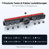 ATOTO AC-44F20 Kabellose Autoradio Fernbedienung mit Beleuchteten Tasten, Flexibler Halterung & Anpassbarer Taste, Kompatibel mit A6, A5L, S8 (außer S8 PN), X10, V10 und den Meisten SWC-Lernfähigen Modellen