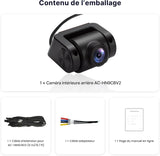 ATOTO AC-HN9CBV2 Caméra Intérieure Frontale, AHD 1080p, Grand Angle 135°, Vision Nocturne Starlight, Enregistrement en Boucle, Mode Parking, Série V10