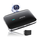 ATOTO CB4B Upgraded Wireless CarPlay Adapter & Android AI Box with OBD2 Scanner, Plug & Play Car Smart Box, AI DriveChat, Dual WiFi, OTA, 4G+32G