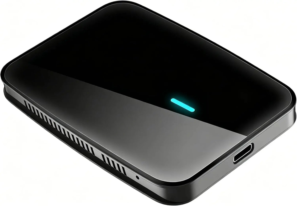ATOTO AD1 Wireless Android Auto AI Box, Bluetooth, Wi-Fi, HDMI, Plug & Play, Black