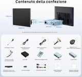 ATOTO 14.1" QLED X10G141E Autoradio Android compatibile 1 e 2 DIN, 8GB+128GB, Schermo Flexview, Audio 7.1.2 CH, CarPlay & Android Auto Wireless, 4G LTE, Wi-Fi Dual Band, EQ 36-B, HDMI IN
