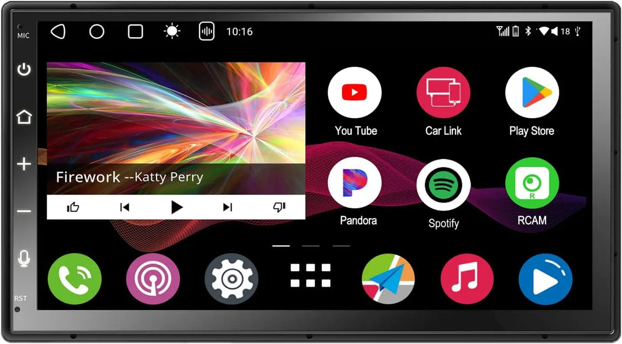 ATOTO A6G2B7PF 7" QLED Double Din Car Stereo, Touchscreen, Wireless CarPlay and Android Auto, Dual Bluetooth, GPS Tracking, MirrorLink, WiFi/BT/USB Tethering, 2G+32G