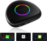 ATOTO CB6 Android Auto Wireless Adapter – CarPlay IA Box, 8GB+128GB Auto-Streaming-Box mit 4G, Dual Bluetooth, USB, integriertem GPS, KI-Assistent, microSD-Erweiterung, OTA
