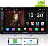 ATOTO A5LG2A7T 7" Double Din Car Stereo, Android, Wireless CarPlay & Android Auto, Bluetooth, GPS Tracking, 2G+32G, Wi-Fi/BT/USB Tethering, 24-Band EQ, FM/AM, TF Card