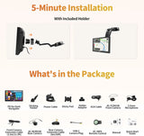 ATOTO P807PR 7" Portable Car Stereo with Dual Cameras, Wireless CarPlay & Android Auto, Bluetooth, Wi-Fi, GPS Tracking, MirrorLink, Multimedia Audio Player