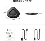 ATOTO AD3APL-BK ワイヤレスコントローラー：聴くCarPlay/Android Autoをワイヤレス化、BT＆Wi-Fi対応、音声アシスタント機能搭載、音楽再生対応（アップグレード版）
