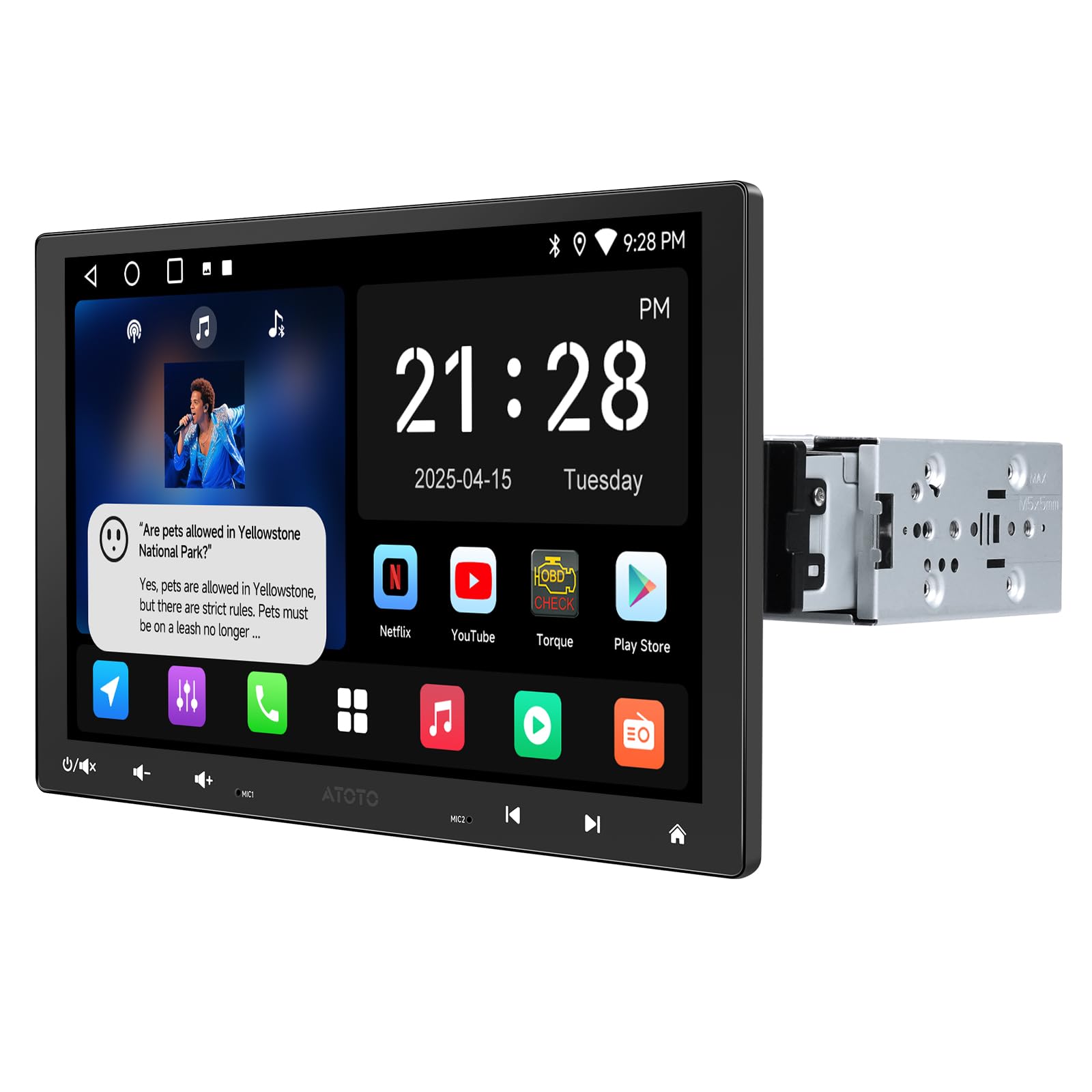 Amazon.co.jp: ATOTOZONE A5L Android 2DIN ディスプレイ