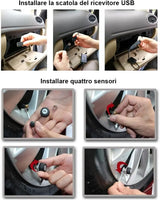 ATOTO AC-UTP1 Sensori TPMS USB per Monitoraggio Pressione Pneumatici (Sensori Esterni) – Compatibile con ATOTO A5/A6/S8/P9/X10