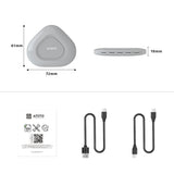 ATOTO AD3APL-GY Magic Box: CarPlay y Android Auto inalámbricos 2 en 1; convierte CarPlay con cable a inalámbrico; instalación sencilla (Plug & Play)