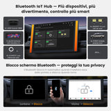 ATOTO A7G225PKL  Autoradio Double Din Android da 12,5", 8 Core, 4G+64G, 4G LTE/Wi-Fi/Bluetooth Tethering, Wireless CarPlay e Android Auto, Amplificatore e DSP Integrati, Sensore G