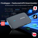 ATOTO CB4A-GY Wireless CarPlay & Android Auto Adapter – YouTube & Netflix Video Streaming