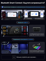 ATOTO CarWave CB4A Обновлённая версия, беспроводной AI-бокс адаптер CarPlay с OBD2-сканером, Plug & Play видеостриминг в автомобиле для iPhone и Android Auto, встроенный AI ChatGPT, поддержка YouTube, Netflix, Dual WiFi