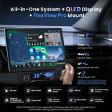 ATOTO X10G141E 14.1" QLED Single Din & Double Din Radio with AI Android System, 8GB+128GB, FlexView Display, 7.1.2 Surround Audio, 4G LTE, Dual-Band WiFi, 36-Band EQ, Wireless CarPlay & Android Auto, ADS Protocol Compatible