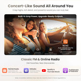 ATOTO S8G2B74MS 7" Android Double Din Car Stereo with Backup Camera, 8-Core, QLED Touchscreen, 4G LTE, Wi-Fi/BT/USB, AI, Wireless CarPlay & Android Auto, DSP/SCVC, 4G+32G