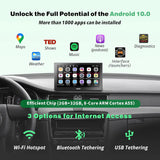 ATOTO Estéreo De Coche Portátil Android De 7 Pulgadas QLED, CarPlay Y Android Auto inAlámbrico De 2+32GB, Mirror Link, Seguimiento GPS, Bluetooth Dual, WiFi, USB, Bluetooth, Puerto HDMI, P907SD