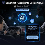 ATOTO A5LG110T 10" Autoradio 1 DIN/2 DIN Android con schermo flottante, telecamera posteriore, CarPlay e Android Auto senza fili, tethering WiFi/BT/USB, MirrorLink, DSP, FM/RDS, 2G+32G