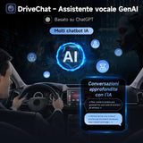 ATOTO A5LG110T 10" Autoradio 1 DIN/2 DIN Android con schermo flottante, telecamera posteriore, CarPlay e Android Auto senza fili, tethering WiFi/BT/USB, MirrorLink, DSP, FM/RDS, 2G+32G