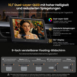 ATOTO V10G110OC 10,1 Zoll Android Autoradio 1DIN & 2DIN, 6GB+128GB, Wireless CarPlay & Android Auto, 4G LTE/WiFi, GPS Navi, Bluetooth 5.4 aptX HD, DSP 32B-EQ, 4-Kanal-DVR, Karaoke im Auto, AI-Assistent