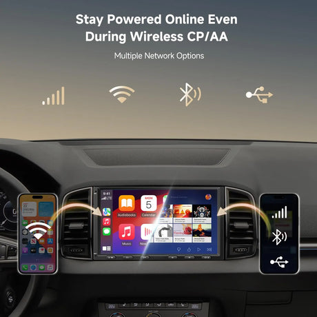 ATOTO S8G2A74MS 7" QLED Double Din Android Car Stereo & 1080P Front Camera, 4G+32G, Smart AI Chat, Wireless CarPlay & Android Auto, Dash Cam, Built-in 4G, Dual Bluetooth, WiFi/USB