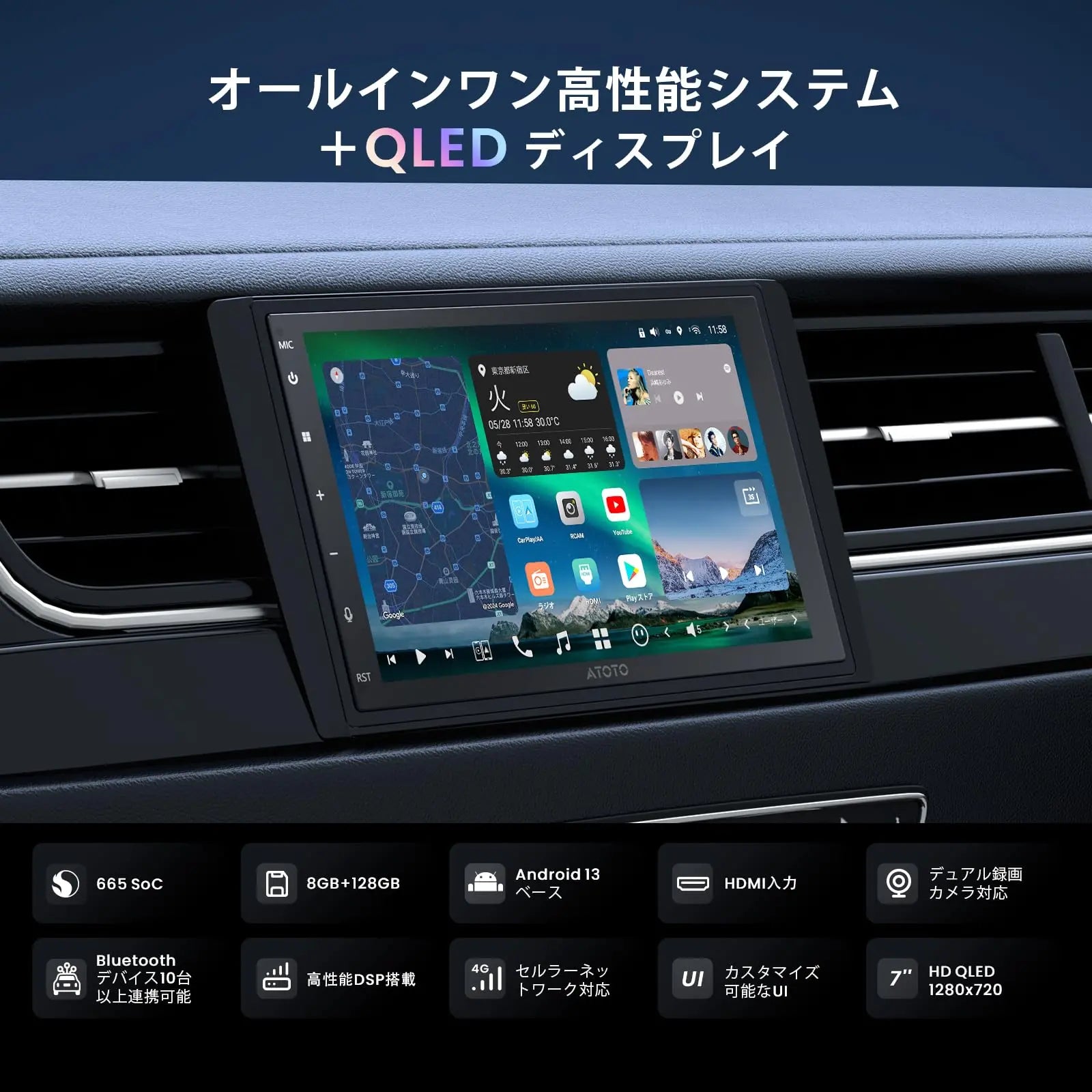 Androidナビ 7インチ 8GB+128GB 【公式通販】