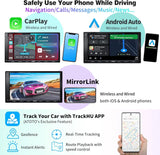 ATOTO A6G2A7PF-S01 7" Android Double DIN Car Stereo with Backup Camera, Wireless CarPlay & Wireless Android Auto, in-Dash Navigation, GPS Tracking, Dual Bluetooth, HD LRV, Mic, 2G+32GB