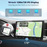 ATOTO A5LG211T 10" Android Double Din Car Stereo with Backup Camera, Wireless CarPlay & Android Auto in-Dash Navigation, WiFi/Bluetooth/USB Tethering, MirrorLink, AI Dialogue,DSP/FM/AM, 2G+32G