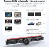 ATOTO AC-44F20 Telecomando Wireless per Autoradio con Tasti Retroilluminati, Installazione Flessibile e Pulsante Personalizzabile, Compatibile con A6, A5L, S8 (escluso S8 PN), X10, V10 e Altri Modelli con SWC Learning