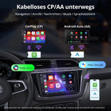 ATOTO A5LVWA7T 7" 2 DIN Autoradio Android mit Navi, kompatibel mit VW/Golf/Polo/Tiguan, Wireless CarPlay &amp; Android Auto, WiFi/BT/USB, 2G+32G, MirrorLink, DSP, FM/AUX/TF