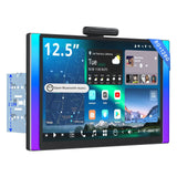 ATOTO X10G225E 12.5" QLED Double Din Car Stereo, AI Android, 8G+128G, 4G LTE, Wireless CarPlay & Android Auto, Dual Bluetooth & WiFi, 7.1.2 Channel Audio, Hi-Volt RCA, 36-Band EQ, HDMI Input