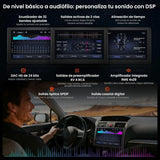 ATOTO V10G110OC 10,1" Radio Android para Coche 1 DIN & 2 DIN, 6GB+128GB, CarPlay y Android Auto Inalámbricos, 4G LTE/WiFi, GPS, Bluetooth 5.4 aptX HD, DSP 24B-EQ, DVR 4 Canales, Karaoke en el Coche, Asistente AI