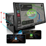 ATOTO F7G110XED 10" Single Din & Double Din Head Unit with Built-in DAB+, Wireless CarPlay & Android Auto, QLED Touchscreen, Bluetooth, HD LRV, MirrorLink, Quick Charge, USB/SD
