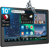 ATOTO X10G211E 10インチ 2DIN ディスプレイオーディオ - QLEDディスプレイ、8+128Gメモリ、ワイヤレスCarPlay&amp;Android Auto対応、4G LTE、AI音声アシスタント、GPSトラッキング、デュアルカメラ入力＆デュアルマイク、Bluetooth、LRV、SCVC、36B-EQ、HDMI入力、スプリットスクリーン搭載